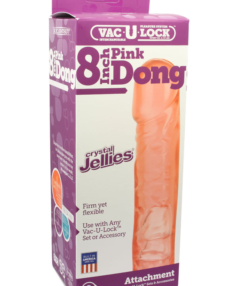 Crystal Jellie Dong VacU-Lock accessory - Pink