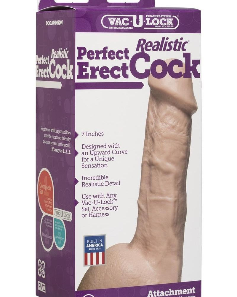 Perfect Realistic Dildo Erect - Flesh