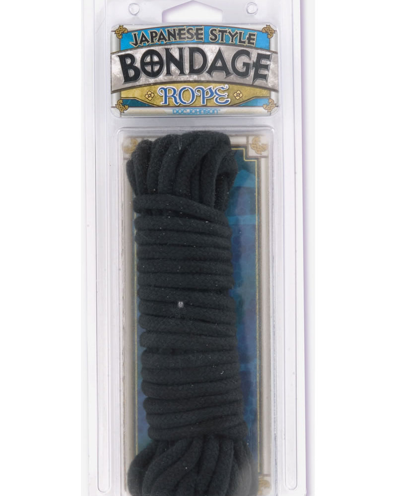 Cuerda de algodón negra para bondage