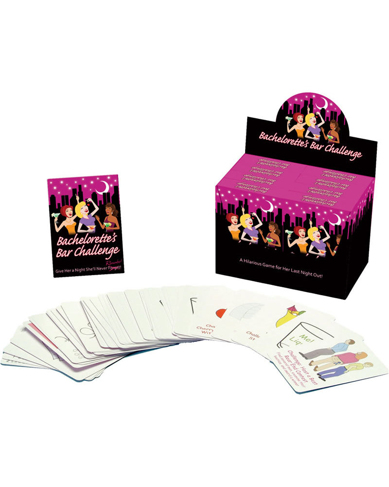 Tarjetas de desafío de barra para solteras