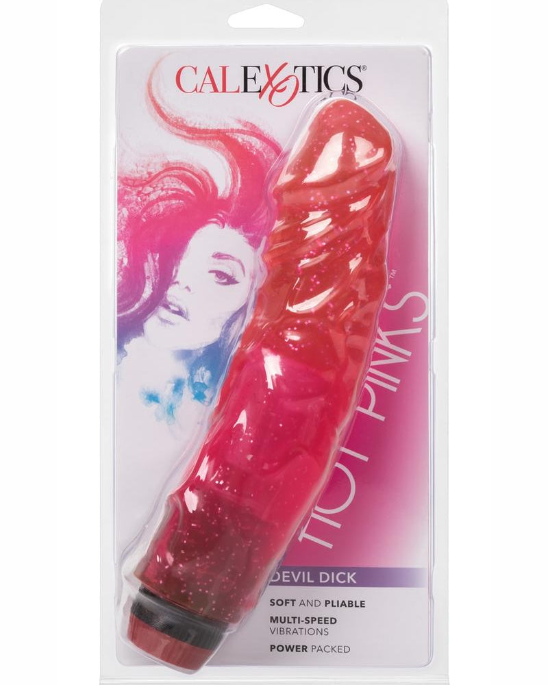 Devil Dick Vibrating Dildo - Hot Pink
