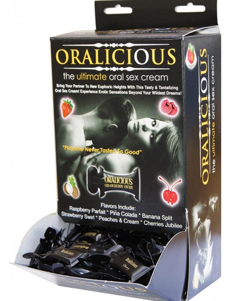 Oralicious Ultimate Oral Sex Cream Assorted Flaovors 144 Pillow Packs Per Bowl