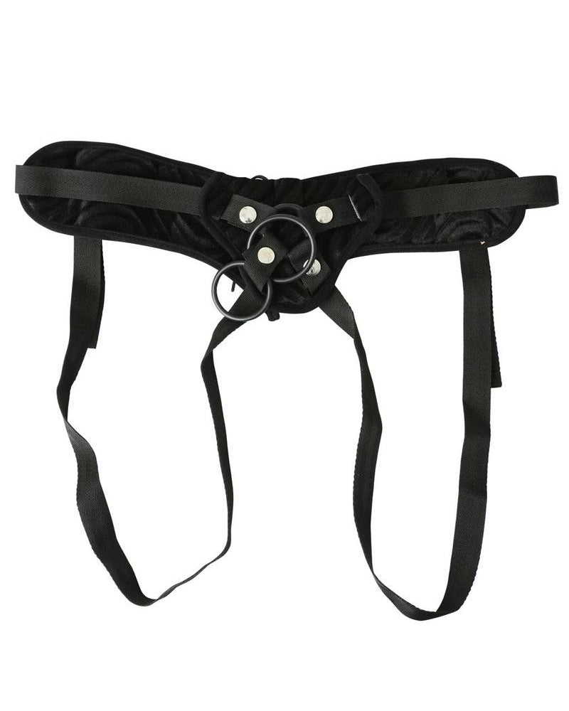 Vibrating Corsette Harness - Black