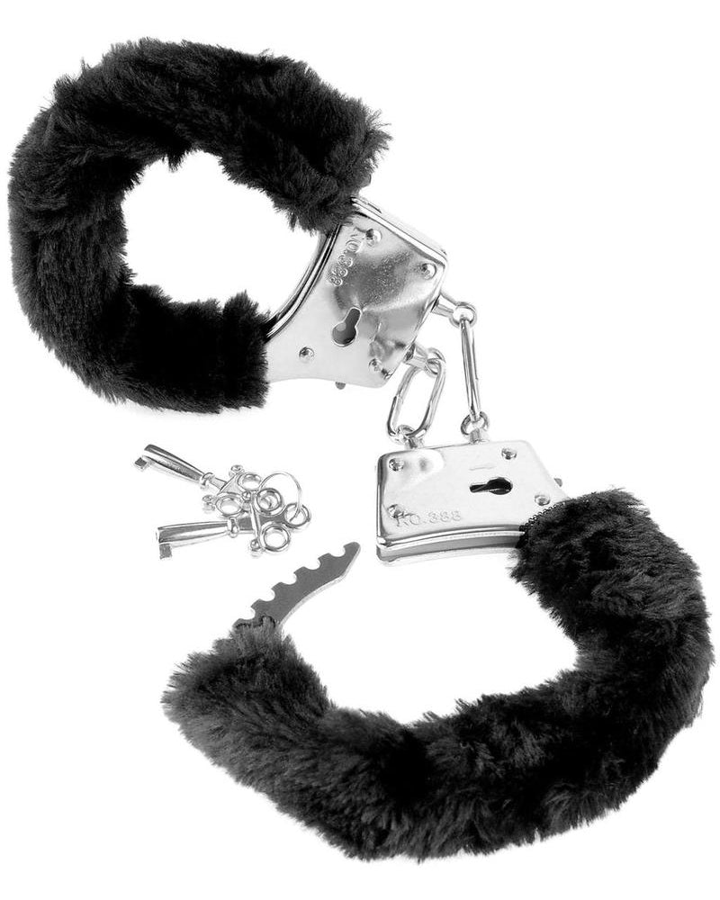 Fetish Fantasy Series Beginners Furry Cuffs Black