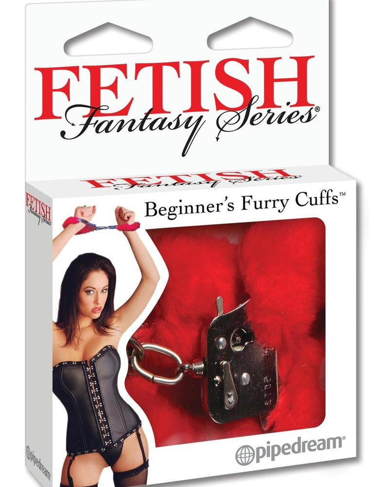Fetish Fantasy Series Beginners Furry Cuffs Red