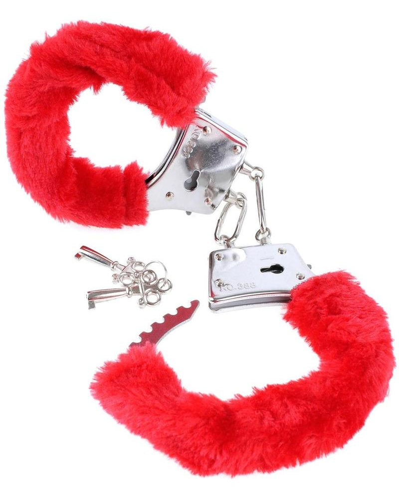 Fetish Fantasy Series Beginners Furry Cuffs Red