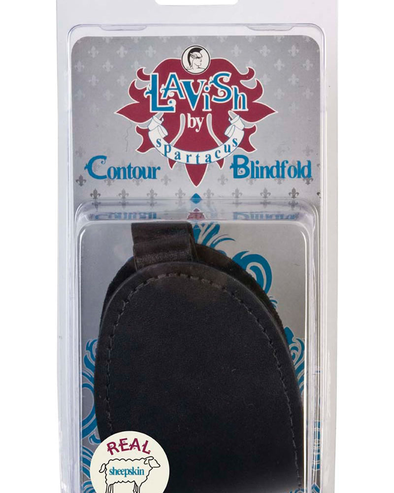 Antifaz Lavish Contour con forro polar auténtico, color negro