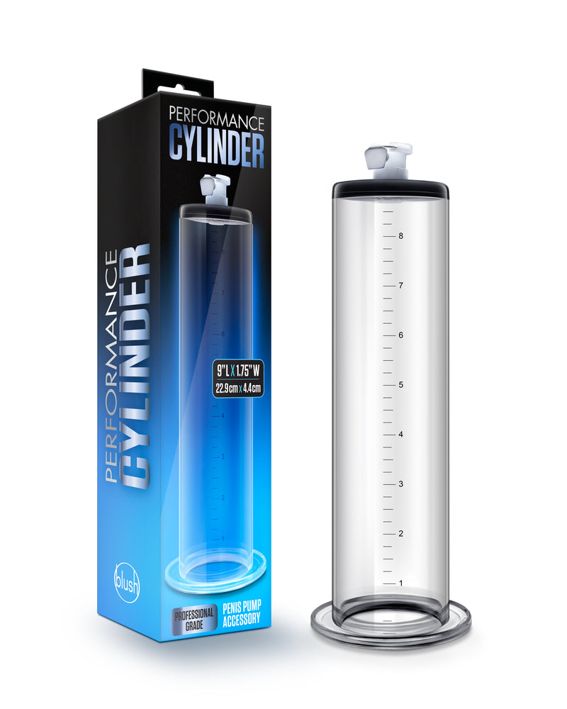 "Performance - 9 Inch X 1.75 Inch Penis Pump Cylinder  Clear BL-09501"