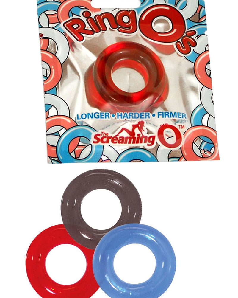 Ringos Silicone Cock Rings Waterproof 18 Per Display Assorted Colors