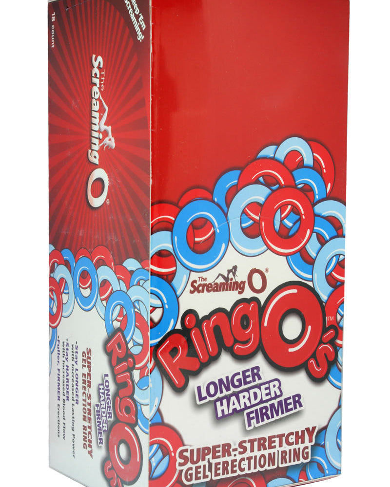 Ringos Silicone Cock Rings Waterproof 18 Per Display Assorted Colors