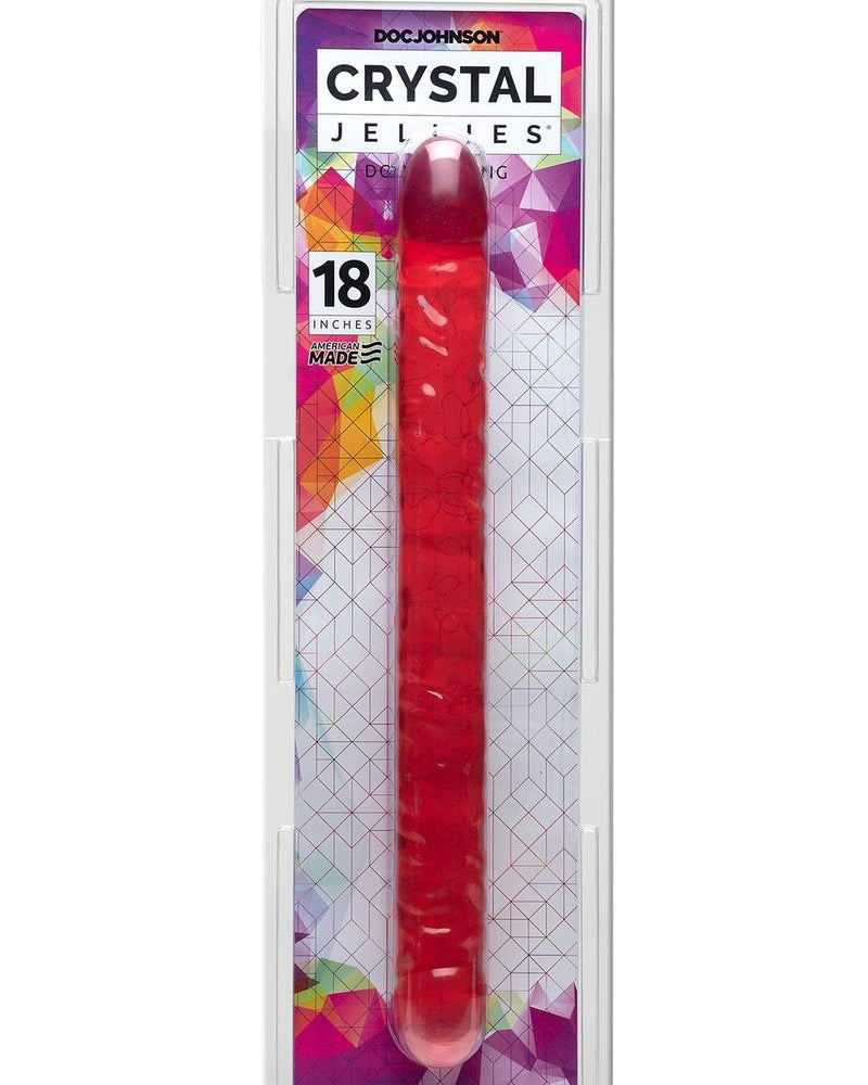 Crystal Jellies Double Dong - Pink