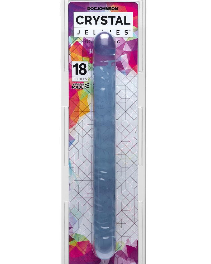 Crystal Jellie Double Dong - Clear