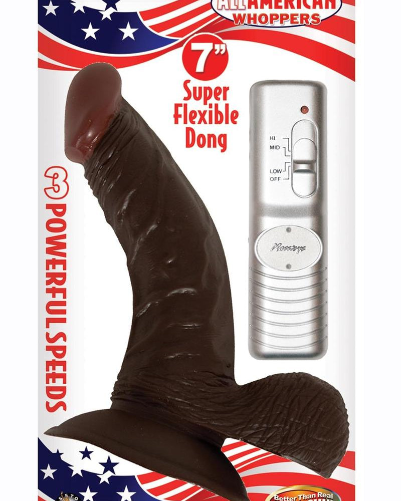 Afro American Whopper Dildo - Brown
