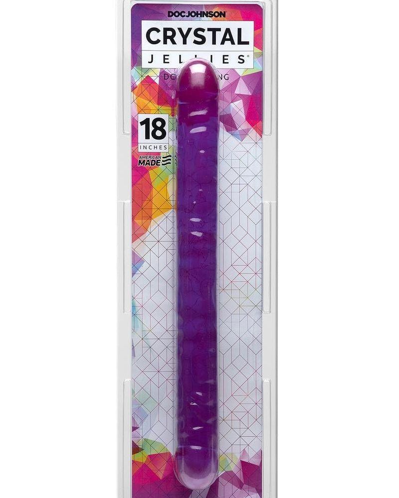 Crystal Jellie Double Dong - Purple