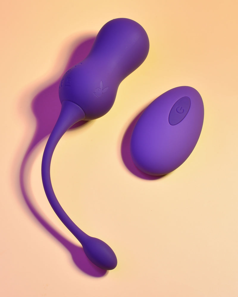 Playboy Pleasure - Double Time - Kegel Balls - Dark Purple
