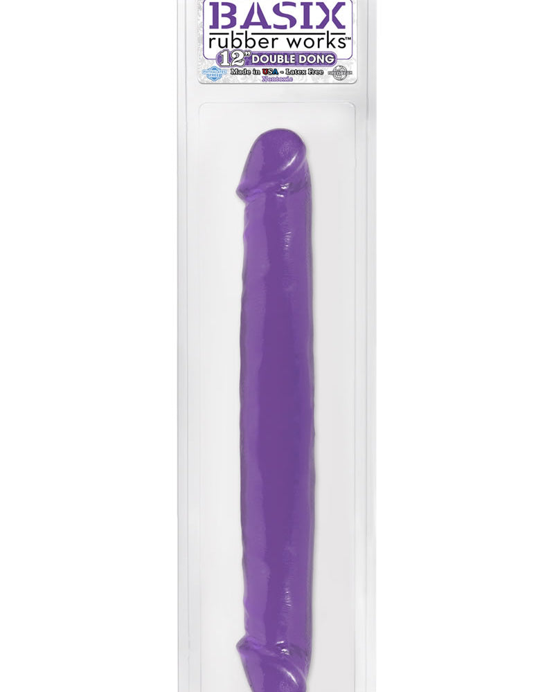 Basix 12 Doble Dong Púrpura