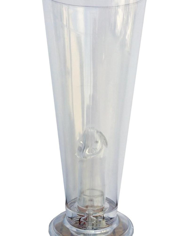 Vaso de cerveza iluminado Party Pecker transparente