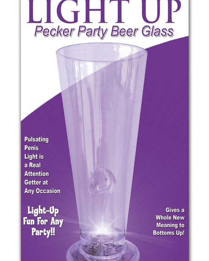 Vaso de cerveza iluminado Party Pecker morado