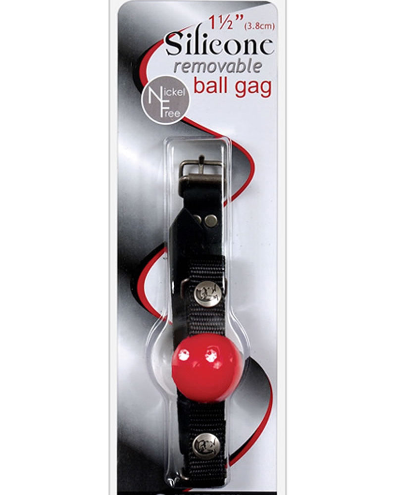 Nickel Free Silicone Small Ball Gag Red