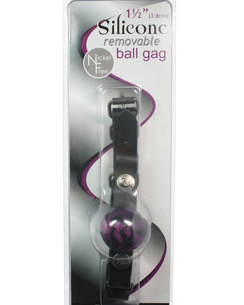 Silicone 1.5 Inch Ball Gag Small Swirl