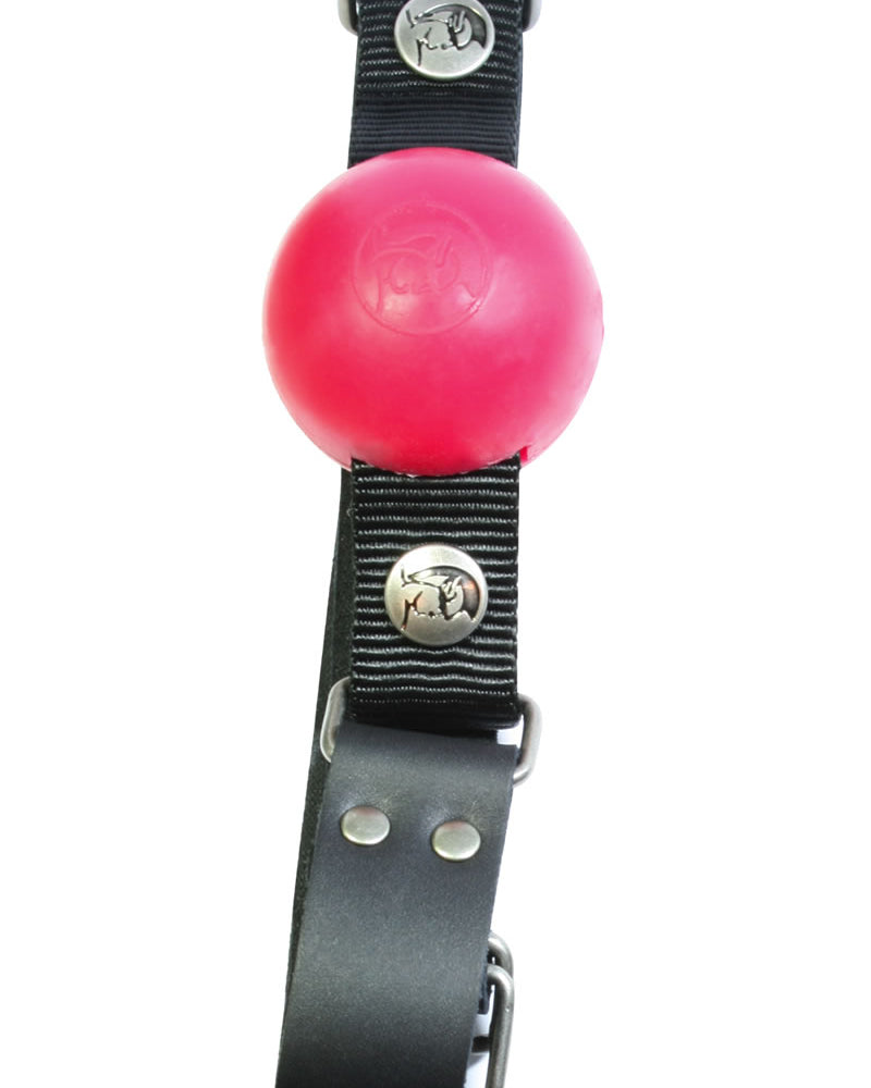 Nickel Free Silicone Ball Gag Lg Red