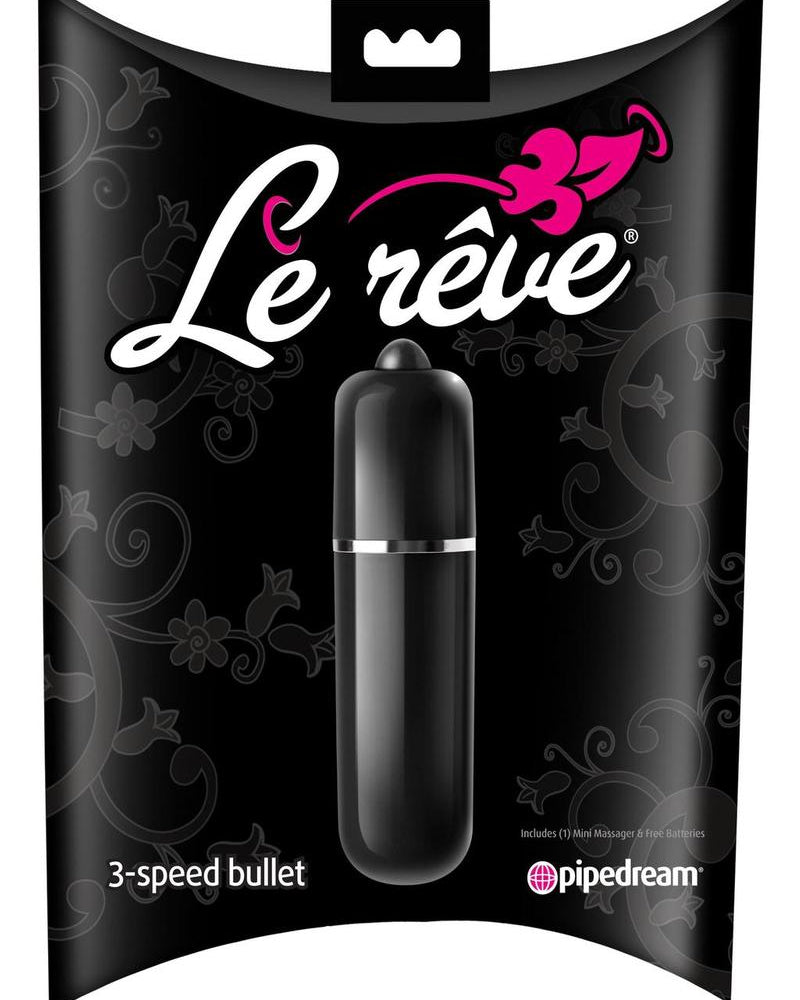 Le Reve Bullet Waterproof 2.5 Inch Black