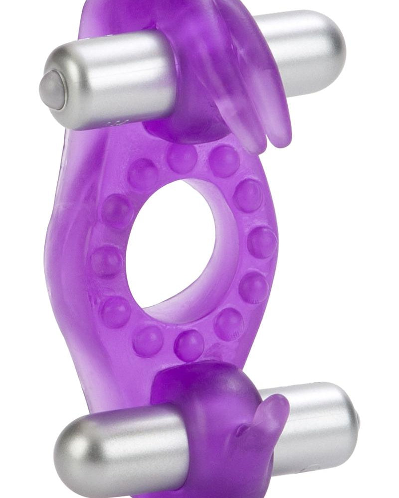 Conejo balancín inalámbrico con balas extraíbles de 3 velocidades, resistente al agua, morado