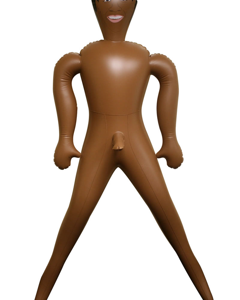 Muñeca inflable del amor Tasty Tyrone negra para despedida de soltera