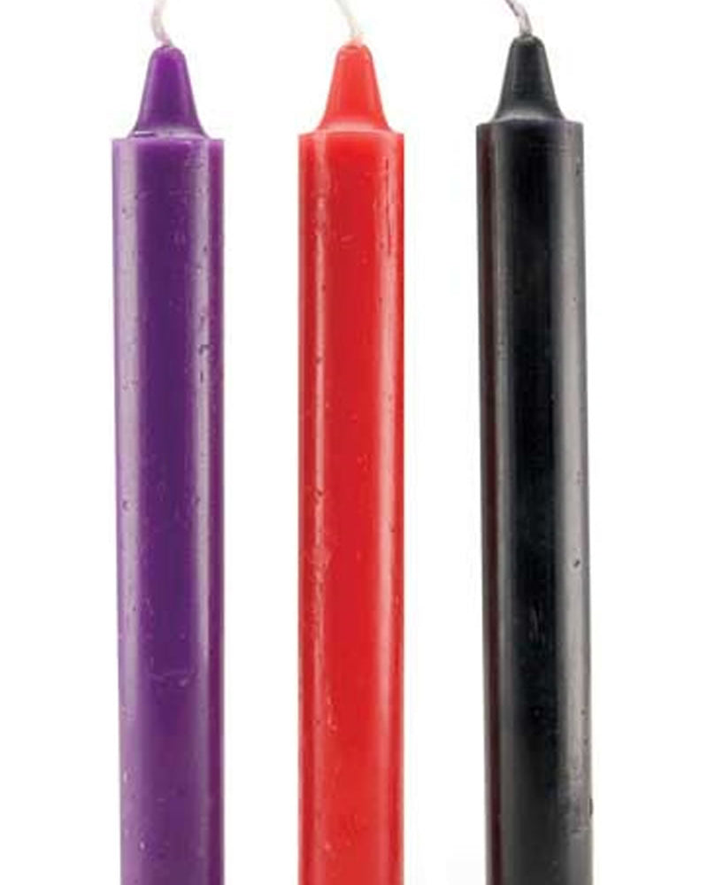 Velas de goteo japonesas, colores surtidos, 3 por paquete