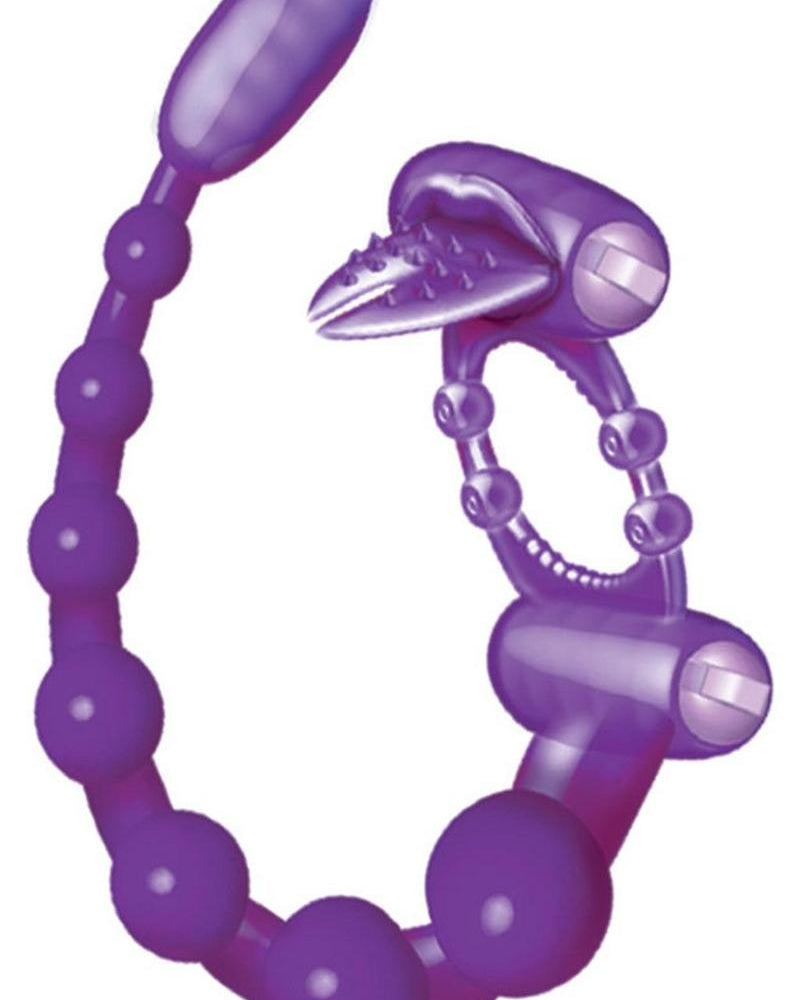 Super Xtreme Vibrating Scorpion Silicone Cockring Waterproof Purple
