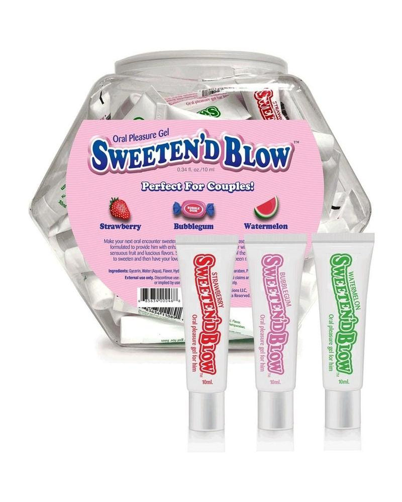 Paquetes de almohadas Sweeten D Blow con sabores variados, 0,34 onzas