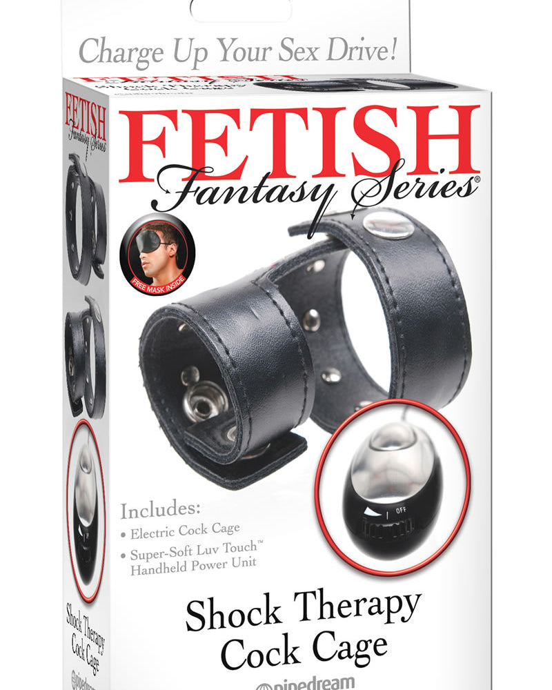 Jaula para el pene con terapia de choque y fantasía fetichista