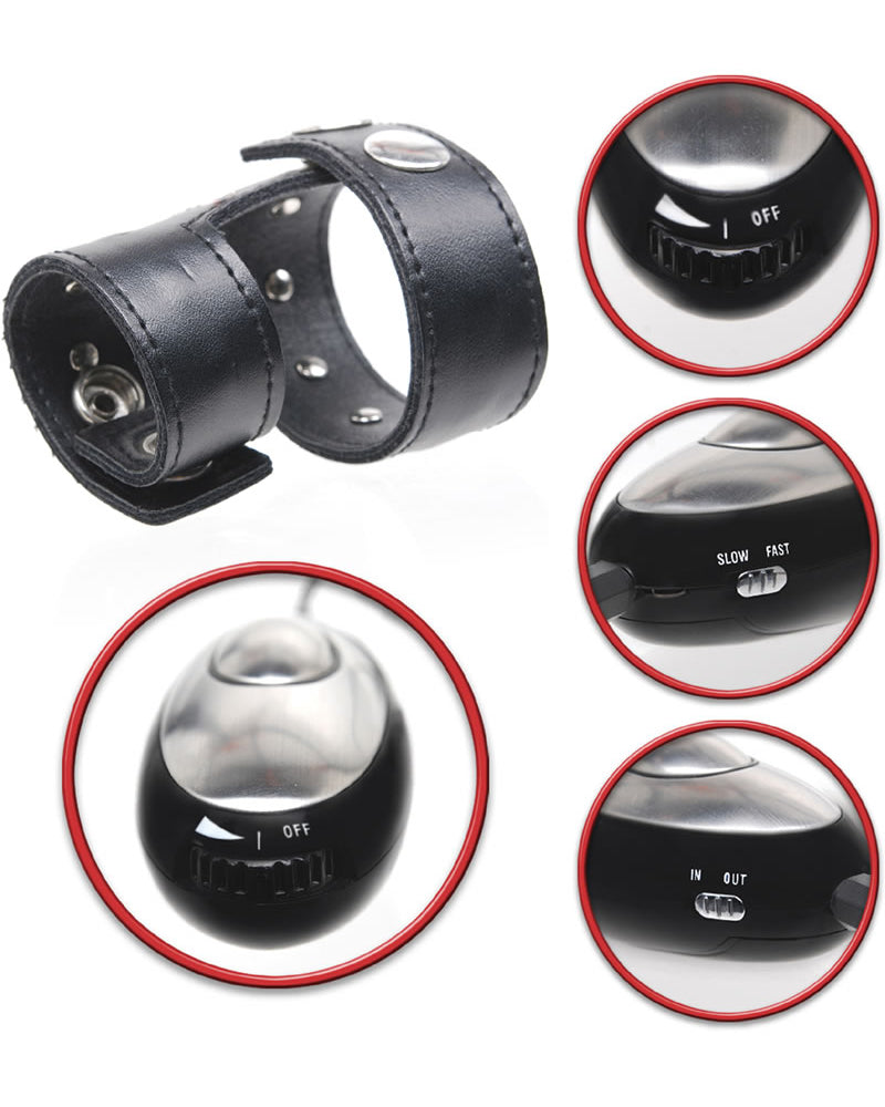 Jaula para el pene con terapia de choque y fantasía fetichista