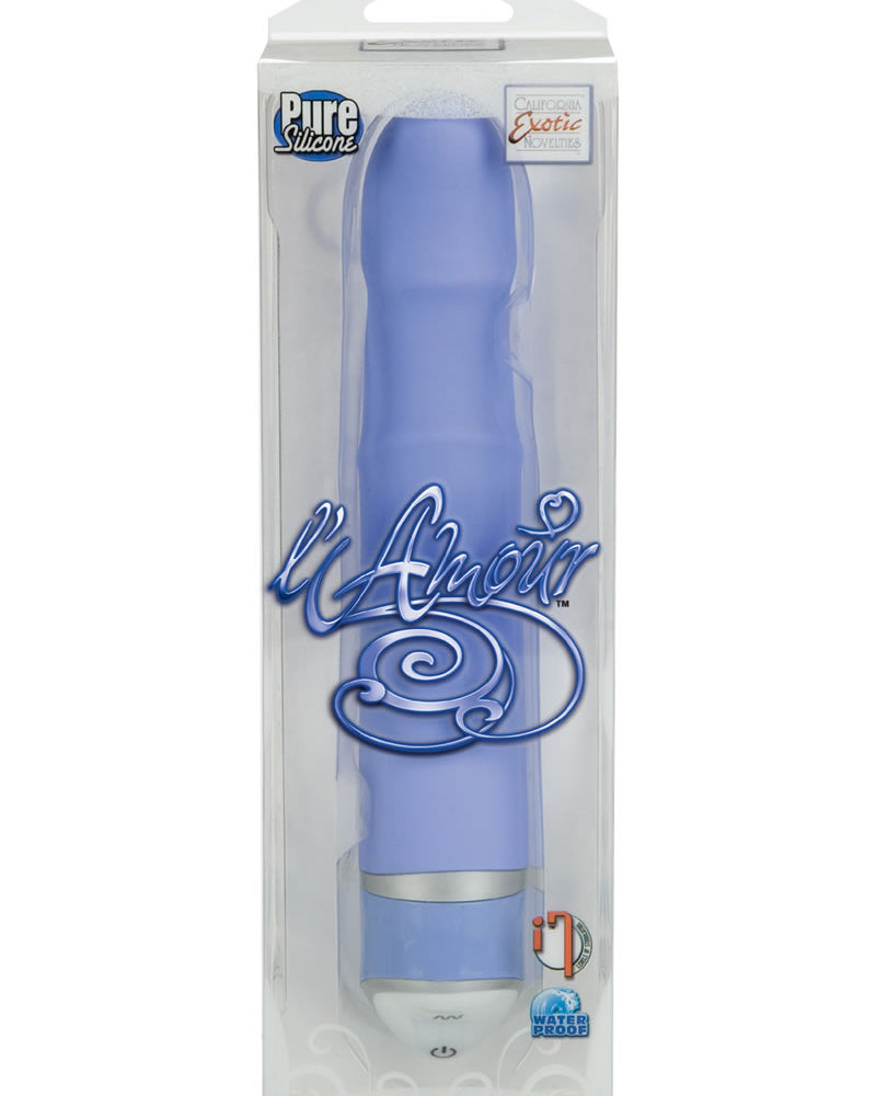 L AMOUR ROMANCE PREMIUM SILICONE 6.75 INCH MASSAGER PURPLE