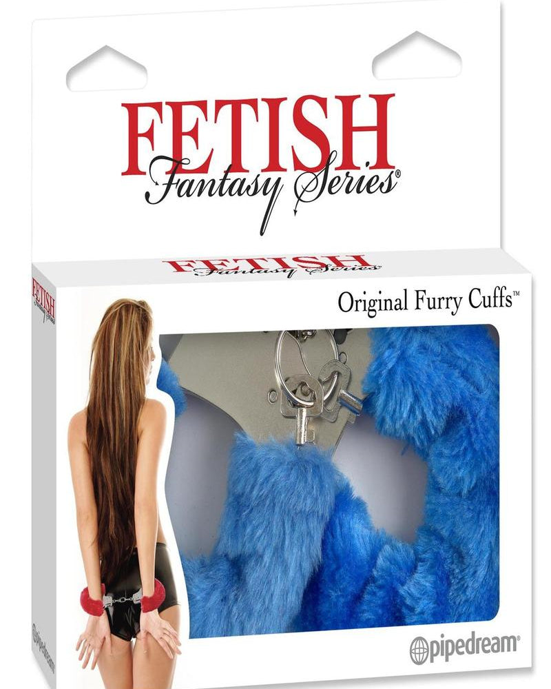 Fetish Fantasy Furry Cuffs Blue