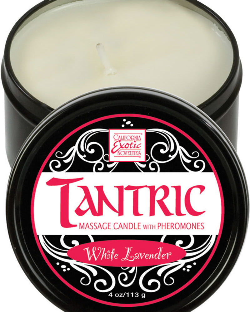 Vela de masaje tántrico de lavanda blanca