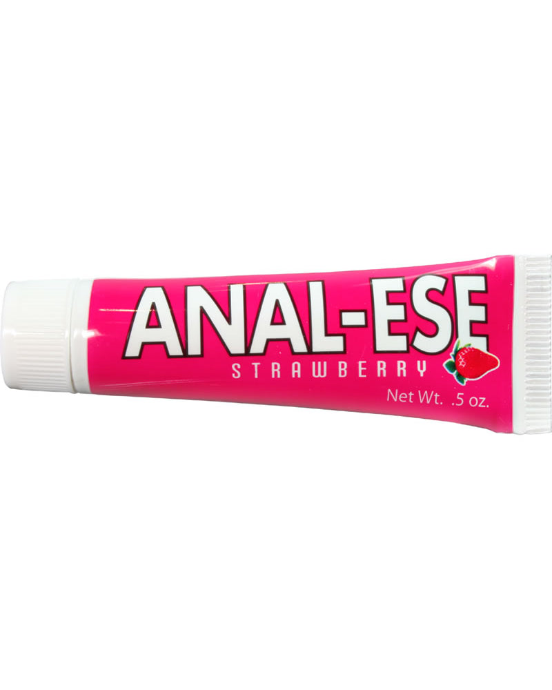 Anal Ese Flavored Desentizing Lubricant Strawberry 0.5 Ounce