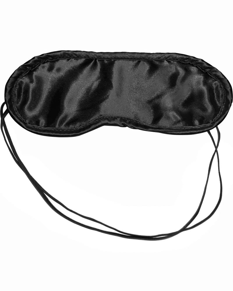 Venda de satén para travesuras sexuales, color negro