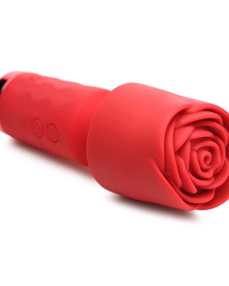 "Pleasure Rose-Petite Mini Silicone Rose Wand - Red INM-AH339"