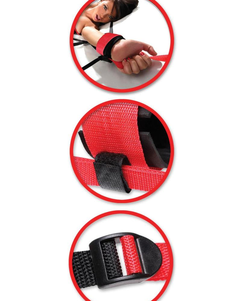 Fetish Fantasy Series Web Bed Restraint System Black