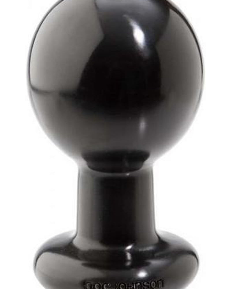 Round Butt Plu Large 4 Inch Black