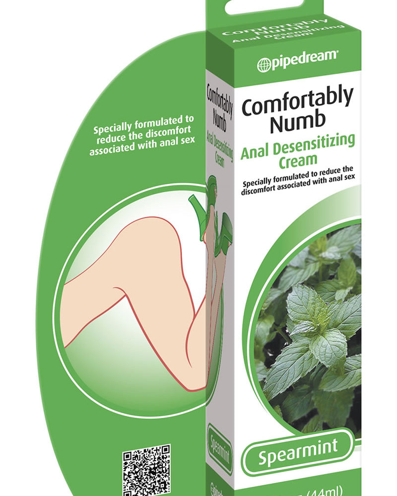 Crema desensibilizante anal Comfortably Numb con sabor a menta verde, 1,5 onzas