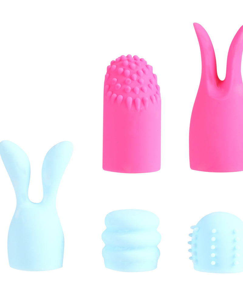Quinn 5 Piece Silicone Attachments - Pink/blue