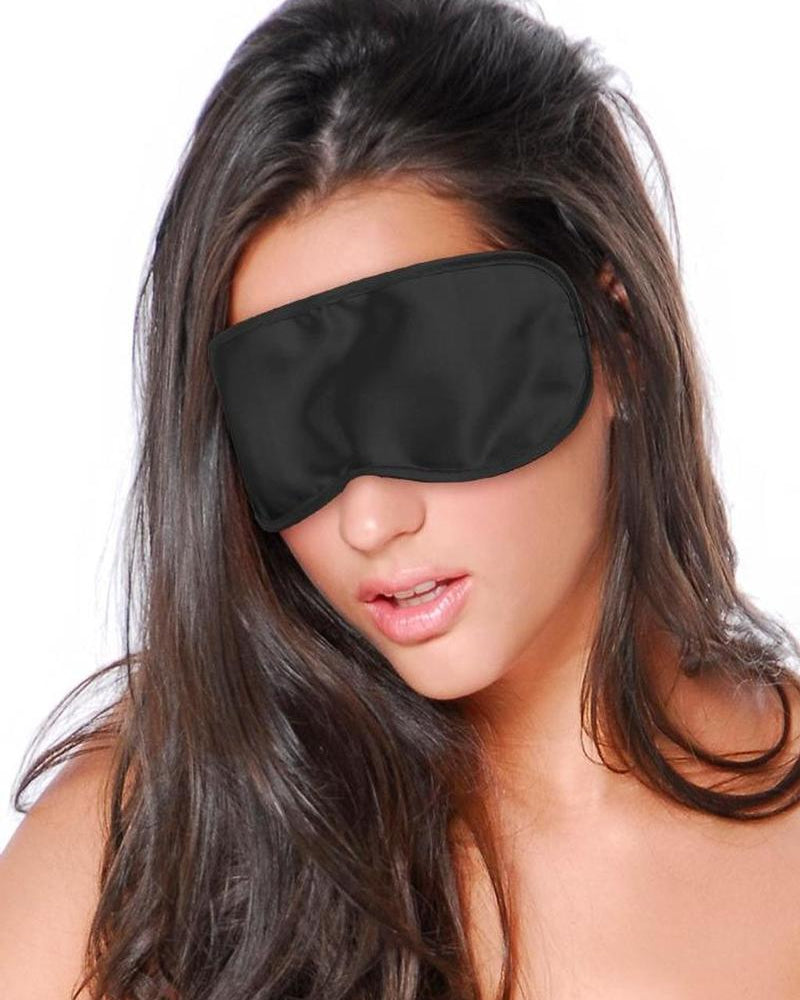 Máscara de amor de satén Fetish Fantasy negra