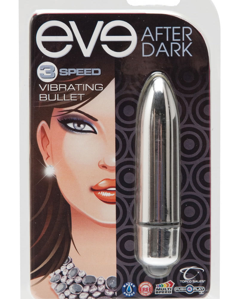 Eve After Dark 3 Speed Vibrating Bullet Waterproof Silver