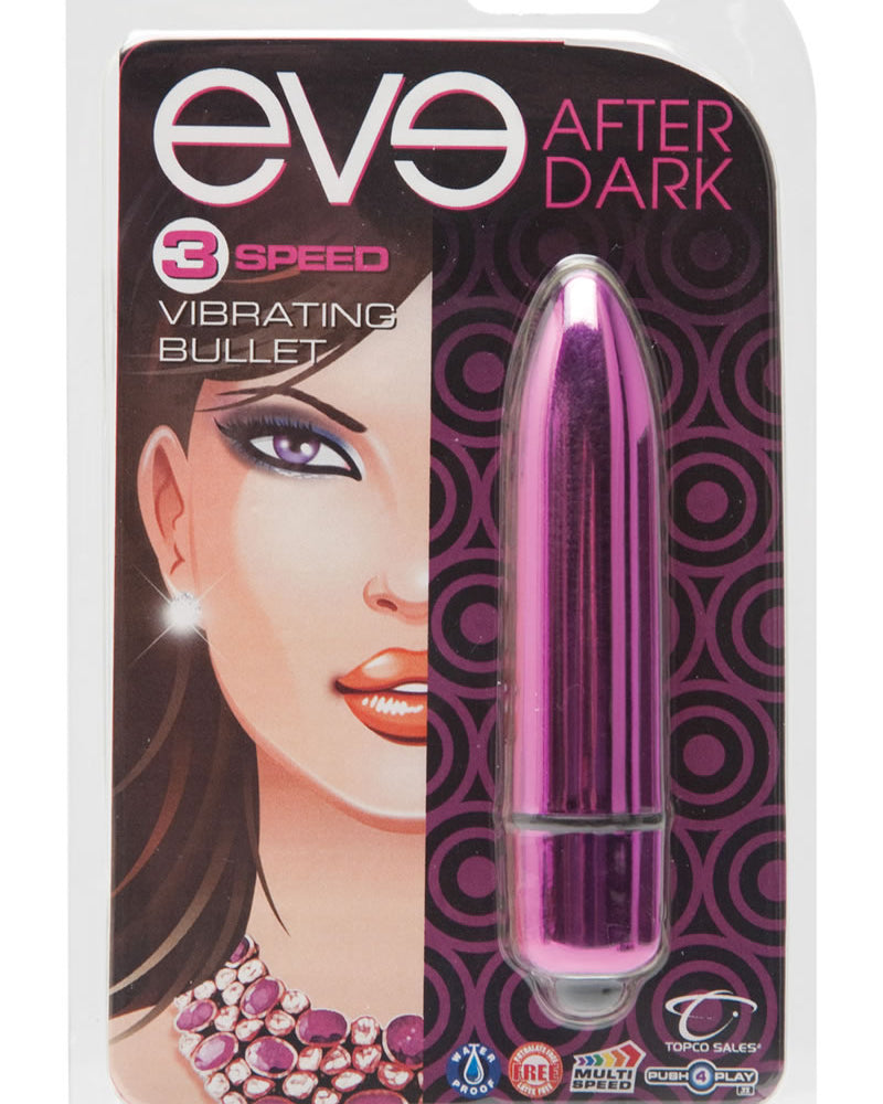 Eve After Dark 3 Speed Vibrating Bullet Waterproof Fuchsia
