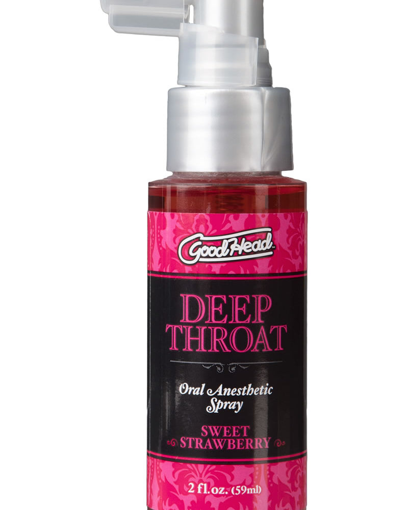 Goodhead Deep Throat Oral Anesthetic Spray Sweet Strawberry 2 Ounce