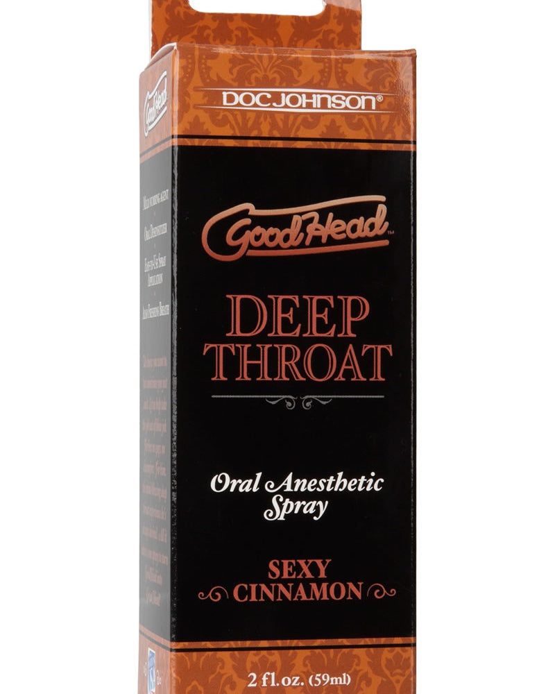 Goodhead Deep Throat Oral Anesthetic Spray Sexy Cinnamon 2 Ounce