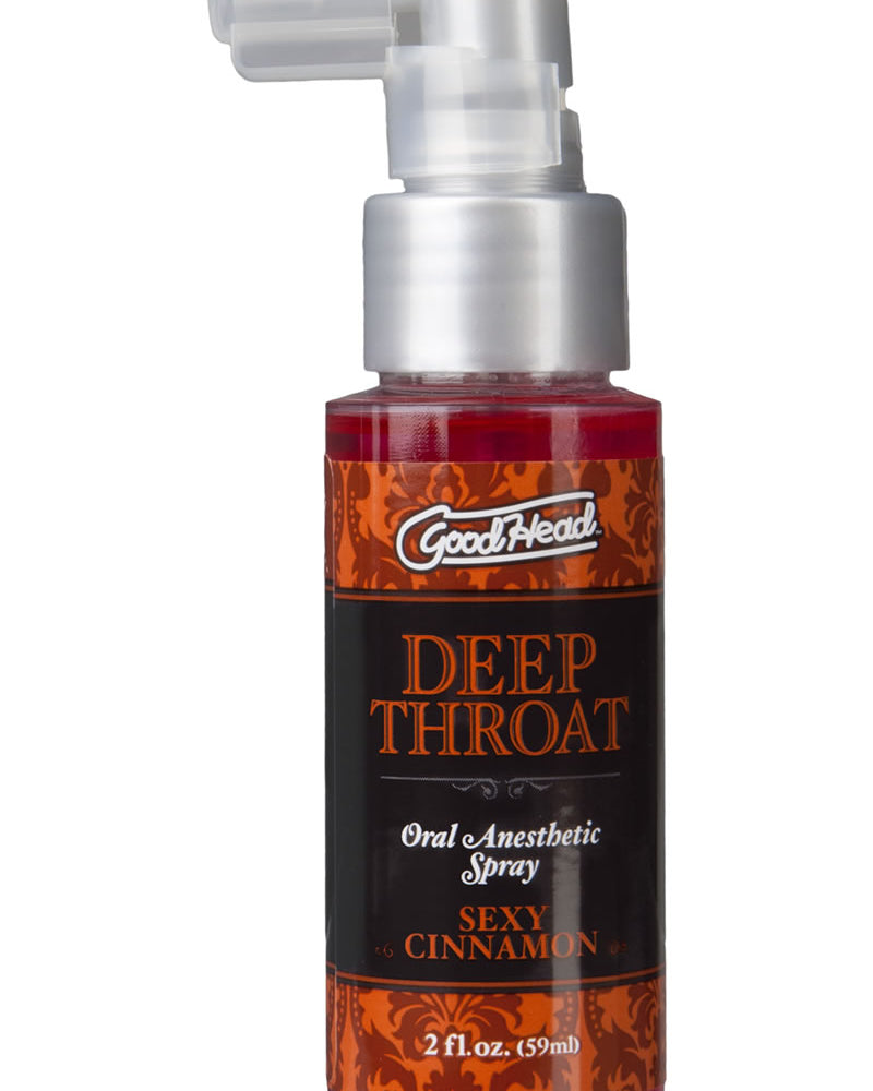 Goodhead Deep Throat Oral Anesthetic Spray Sexy Cinnamon 2 Ounce