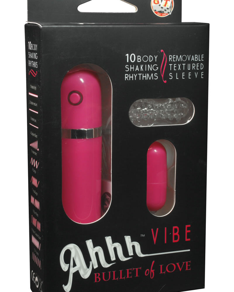 Ahh Vibe - Bullet Of Love Vibrator - Pink